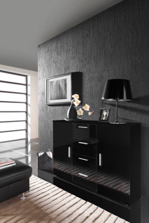 zwart/hoogglans zwart